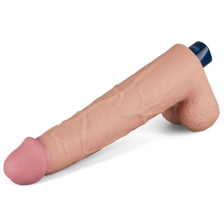 Lovetoy Real Softee - Realistyczny Wibrator Dildo - Cieliste - 25,5cm