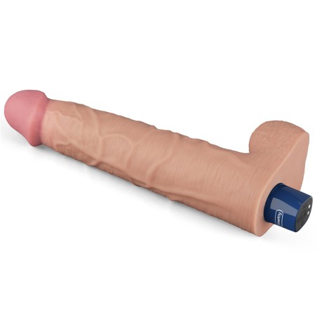 Lovetoy Real Softee - Realistyczny Wibrator Dildo - Cieliste - 25,5cm