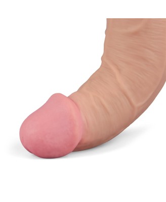 Lovetoy Real Softee - Realistyczny Wibrator Dildo - Cieliste - 25,5cm