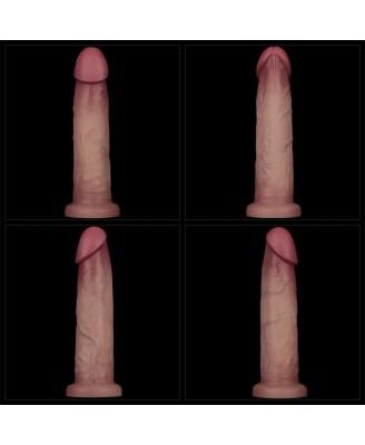 Sliding Skin Pro II Dual Layer - Realistyczne Dildo Wibrator - 22,8cm