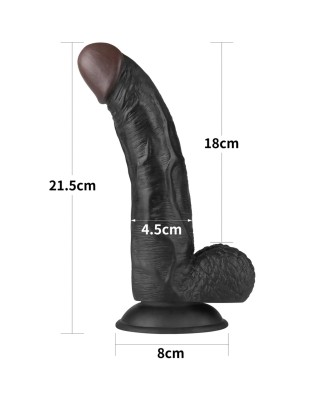 Easy Strapon Set - Zestaw Uprzaż Strap-On i Dildo Czarne 21,5cm