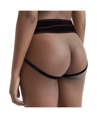 Easy Strapon Set - Zestaw Uprzaż Strap-On i Dildo Czarne 21,5cm