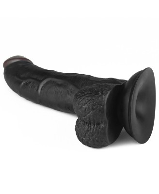 Easy Strapon Set - Zestaw Uprzaż Strap-On i Dildo Czarne 21,5cm