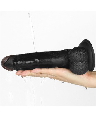 Easy Strapon Set - Zestaw Uprzaż Strap-On i Dildo Czarne 21,5cm