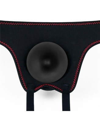 Easy Strapon Set - Zestaw Uprzaż Strap-On i Dildo Czarne 21,5cm