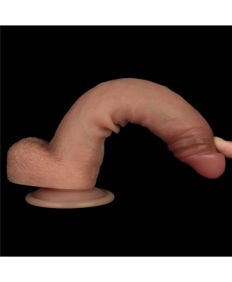 Sliding Skin Pro Dual Layer - Realistyczne Dildo - Cieliste - 21,5cm