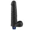 REAL SOFTEE - Realistyczny Wibrator Dildo - 23cm - Czarny