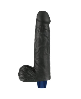 REAL SOFTEE - Realistyczny Wibrator Dildo - 23cm - Czarny