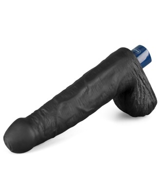 REAL SOFTEE - Realistyczny Wibrator Dildo - 23cm - Czarny