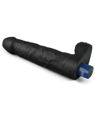 REAL SOFTEE - Realistyczny Wibrator Dildo - 23cm - Czarny