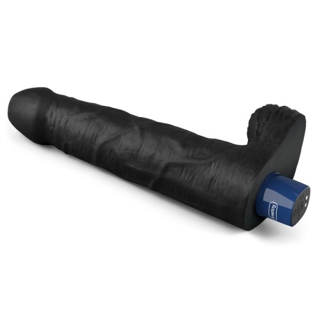 REAL SOFTEE - Realistyczny Wibrator Dildo - 23cm - Czarny