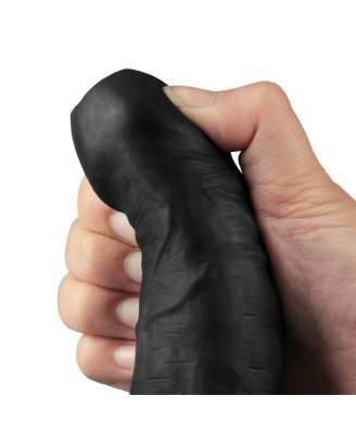 REAL SOFTEE - Realistyczny Wibrator Dildo - 23cm - Czarny