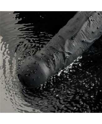 REAL SOFTEE - Realistyczny Wibrator Dildo - 23cm - Czarny