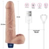 REAL SOFTEE - Realistyczny Wibrator Dildo - 23cm - Cielisty