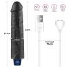 Lovetoy Real Softee - Realistyczny Wibrator Dildo - 21cm - Czarny