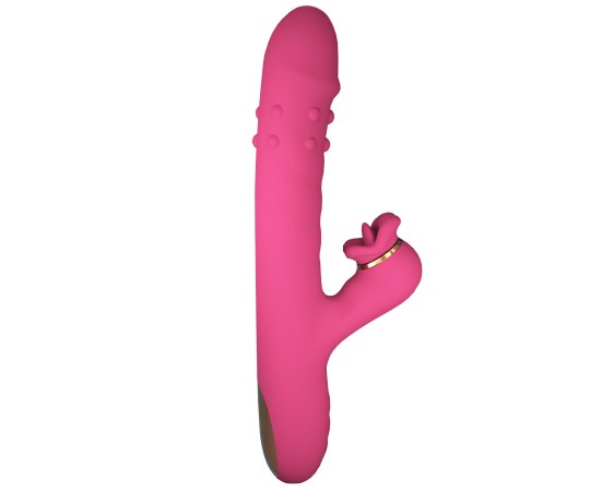 Silicone Vibrator - Wibrator Króliczek z Funkcją Ssania i Lizania