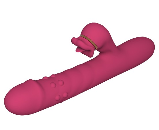 Silicone Vibrator - Wibrator Króliczek z Funkcją Ssania i Lizania