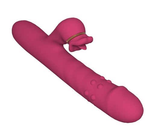 Silicone Vibrator - Wibrator Króliczek z Funkcją Ssania i Lizania