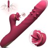 Silicone Vibrator - Wibrator Króliczek z Funkcją Ssania i Lizania
