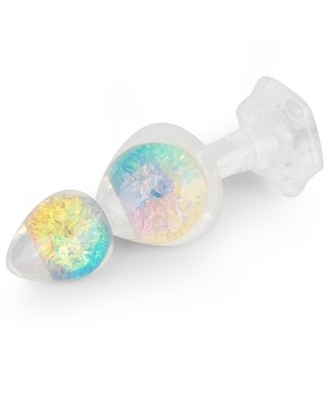 Gemoria Silicone Butt Plug – Korek analny z podwójną szklaną kulą
