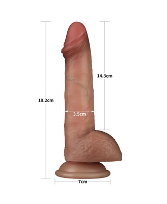 Sliding Skin Pro Series - Realistyczne Dildo Cieliste - 19cm