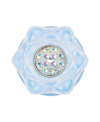 Gemoria Silicone Butt Plug - Korek Analny z Kryształową Kulą - Niebieski