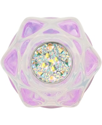 Gemoria Silicone Butt Plug - Korek analny z kryształową kulą - Fiolet