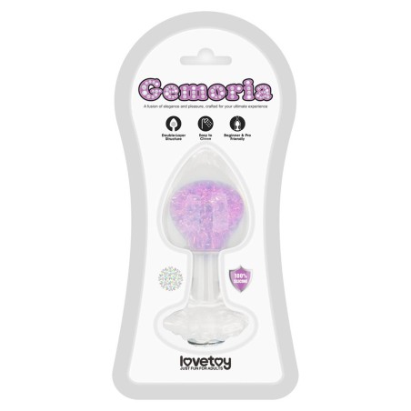 Gemoria Silicone Butt Plug - purple