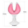 Gemoria Silicone Butt Plug - Dual Crescent  (Glow-In-The-Dark)