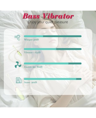 Vibrating Silicone Love EGG - Jajeczko Stymulujące na Pilota - 7 poziomów wibracji - Zielone