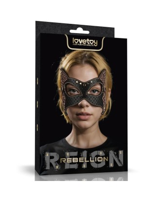 Rebellion Reign Cat Mask – Maska z kocimi uszami i nitami