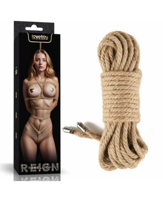 Rebellion Reign Rustic Hemp - Sznur do Krępowania z Konopi - 10m