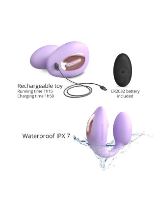 WONDERLOVER - VIVA MAUVE - Stymulator Intymny na pilota