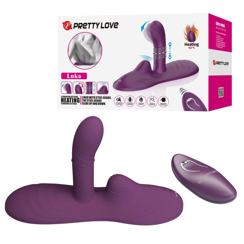 Pretty Love Luka Heating Sit-Down Pad Vibrator