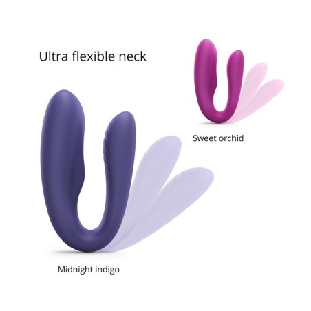 MATCH UP - MIDNIGHT INDIGO - Wibrator dla Par na pilota