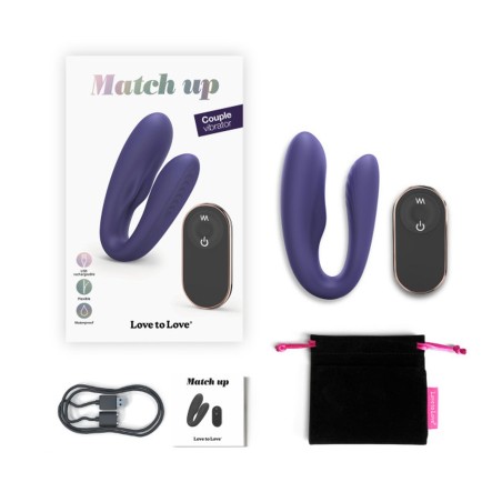 MATCH UP - MIDNIGHT INDIGO - Wibrator dla Par na pilota