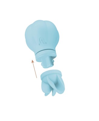 Adrien Lastic Caress Blue - Stymulator Łechtaczki - Wymienne nasadki