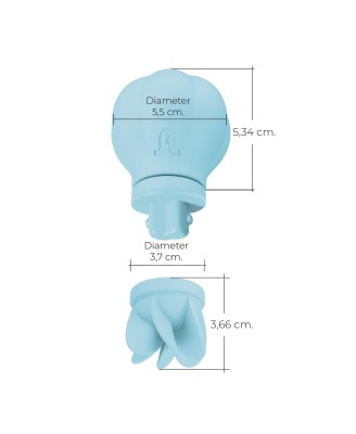 Adrien Lastic Caress Blue - Stymulator Łechtaczki - Wymienne nasadki