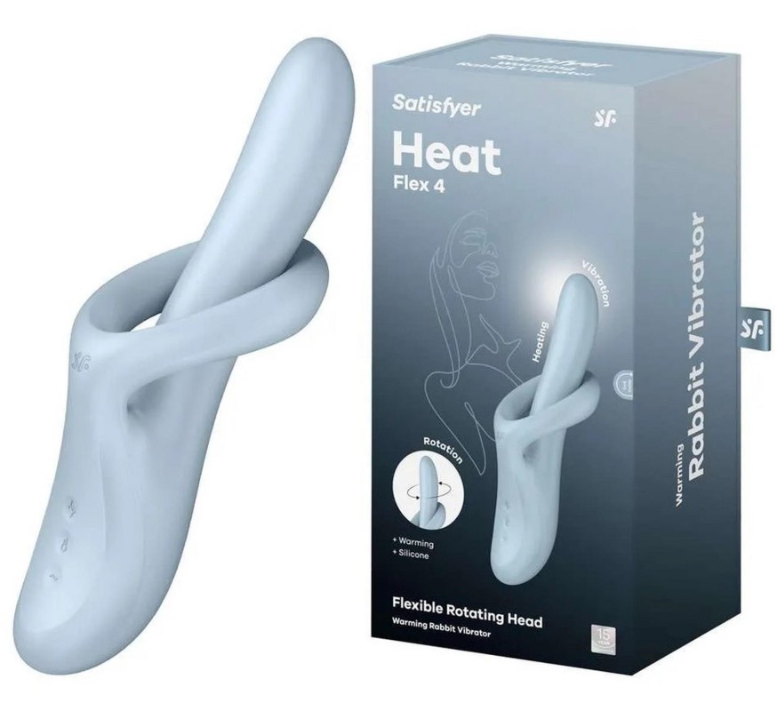 Satisfyer Heat Flex 4 Blue - Wibrator Punktu G