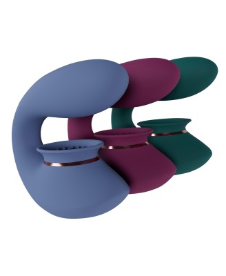 Twitch 3 - Rechargeable Vibrator & Suction - Silicone - 10 Speed - Forest Green