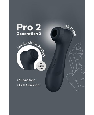 Pro 2 Generation 3with Liquid Air Technology, Vibration and Bluetooth/App black