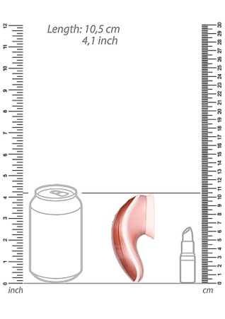 Twitch Hands -  Masażer z funkcją ssania i wibracji - Rose