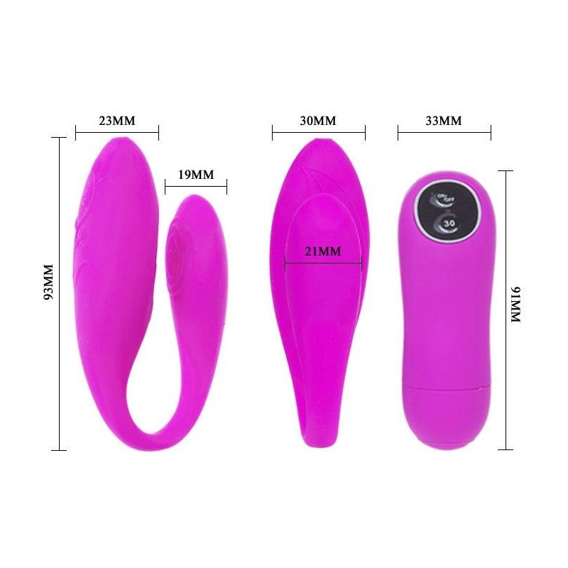 PRETTY LOVE - CHAD - Wibrator dla Par - Sterowany na Pilota