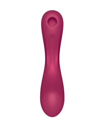 Satisfyer Curvy Trinity 1 Red - Wibrator Punktu G i Łechtaczki