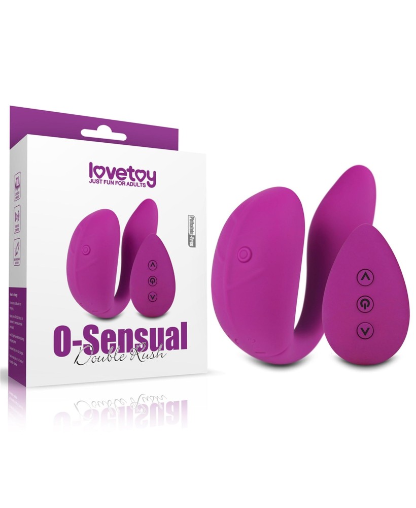 O-Sensual Double Rush - Jajeczko Stymulujące - Sterowane na Pilota