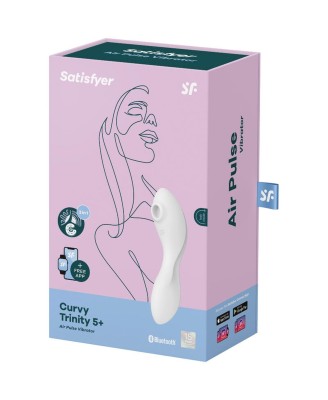 Stymulator-Curvy Trinity 5 Connect App (White)