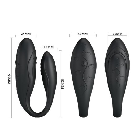 PRETTY LOVE -  INDULGENCE PLUS - Wibrator dla Par - Sterowany na Pilota