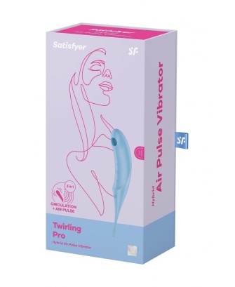 Satisfyer Twirling Pro Blue - Stymulator Łechtaczki