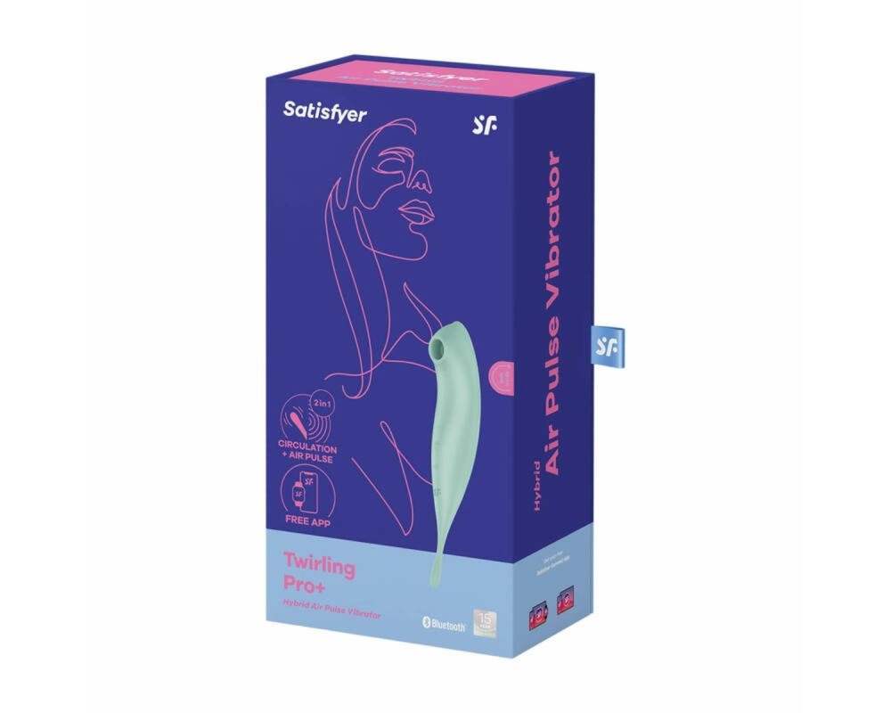 Satisfyer Twirling Pro Connect App Mint - Stymulator Łechtaczki na Aplik