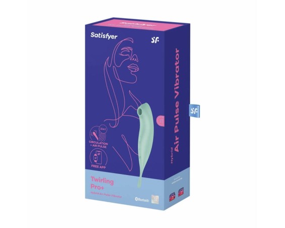 Satisfyer Twirling Pro Connect App Mint - Stymulator Łechtaczki na Aplik